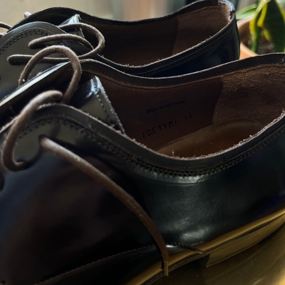 Lanvin Leather Men’s Shoes Dark Brown Size 11 - Picture 2 of 7